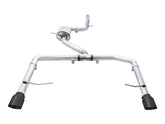 AWE Track Edition Exhaust - Resonated - for MK7 Jetta GLI w/ High Flow Downpipe (not included) - Diamond Black Tips - Primary